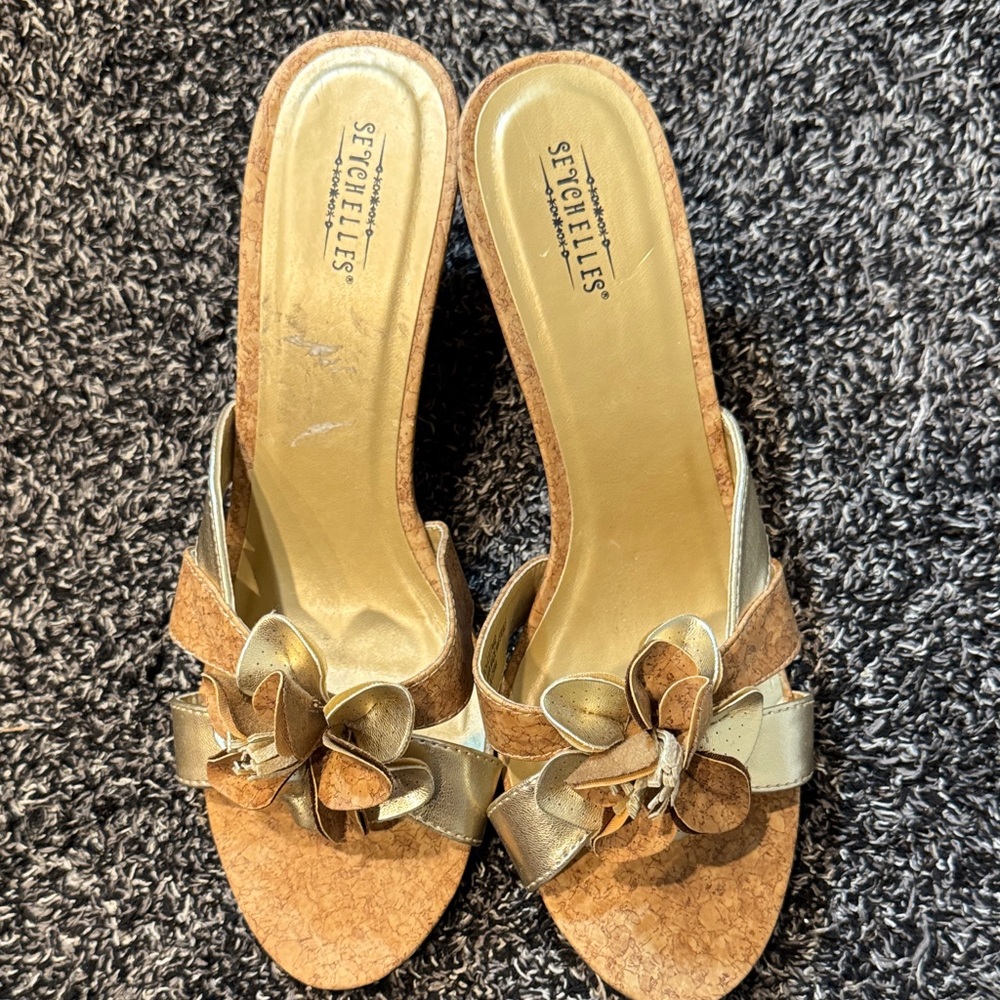Seychelles Metallic Gold Women's Sandals